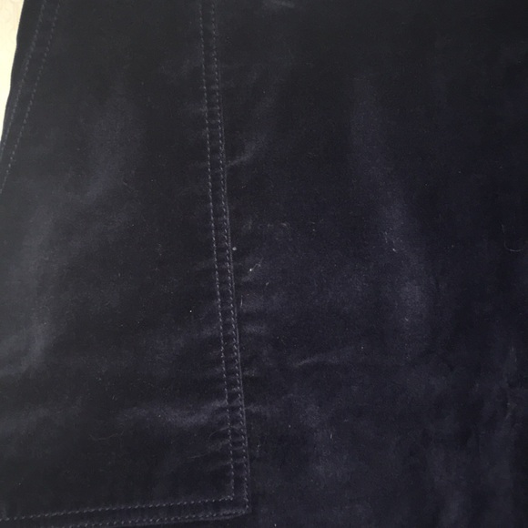 Gap Dark Blue Velvet Mini Skirt - Picture 2 of 4